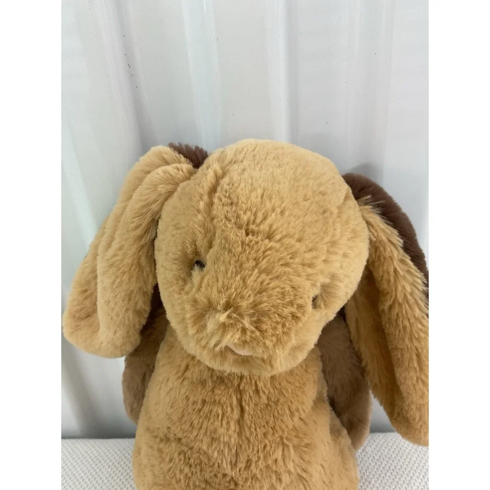 NEW Jellycat Bashful Patchwork Brown Bunny MEDIUM AUTHENTIC‎ Easter